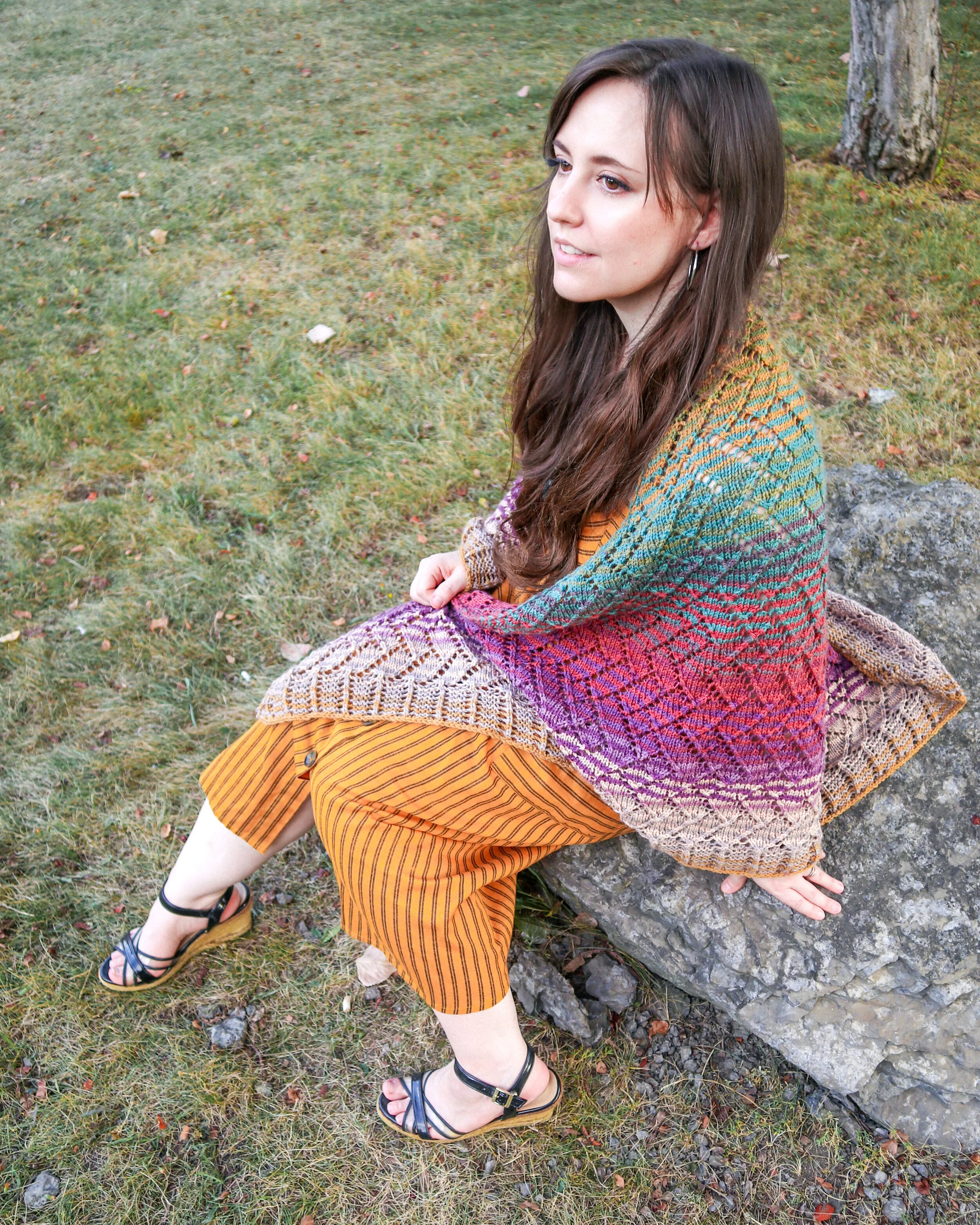 Stepping Stones Shawl — Ravin Sekai Designs